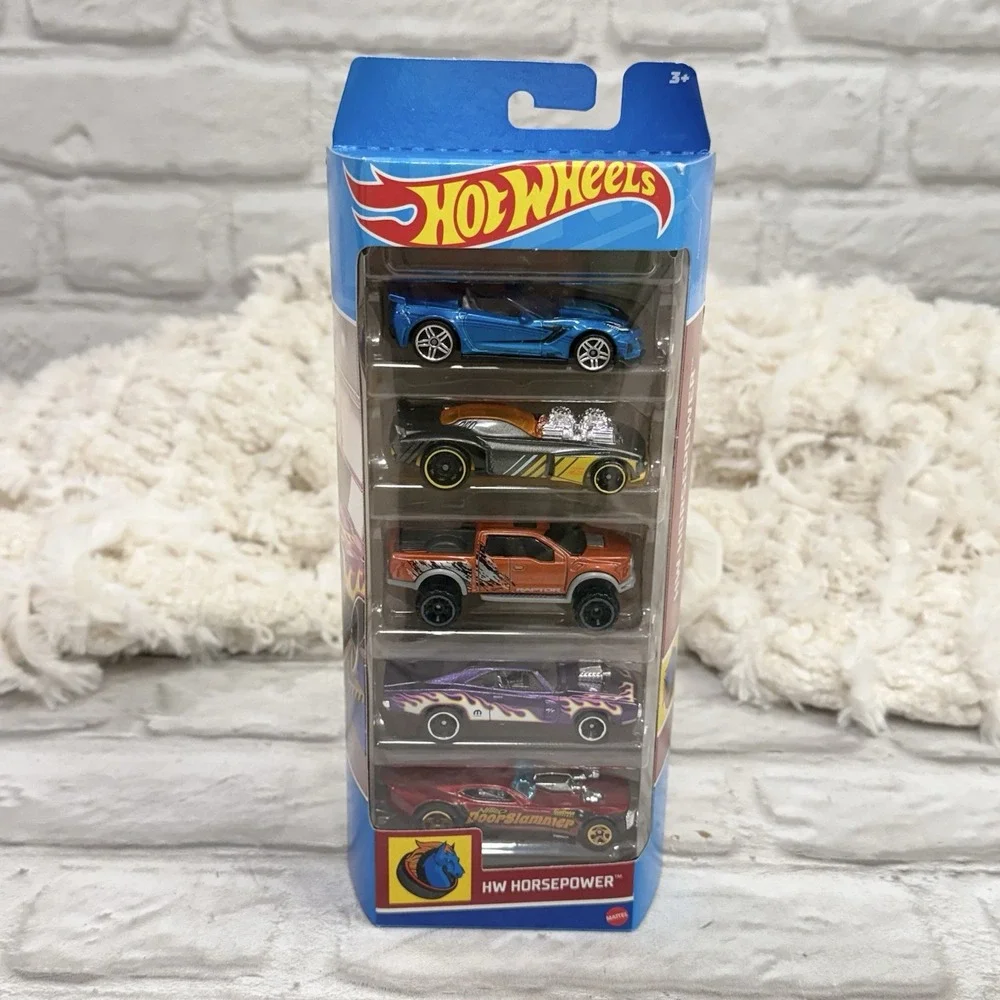 Mattel Hot Wheels HW Horsepower 5-Pack 1:64 Diecast Cars - NEW